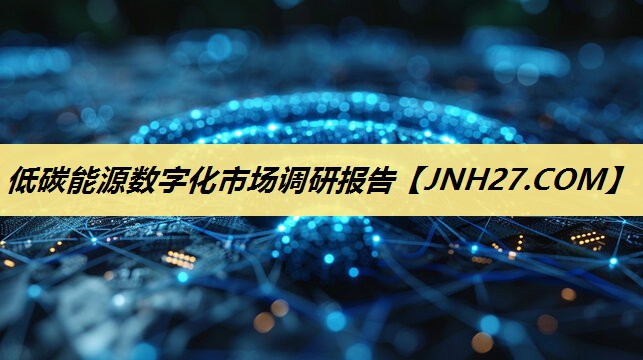 低碳能源数字化市场调研报告 低碳能源数字化市场调研报告